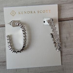 Kendra Scott Juliette Silver Hoop Earrings